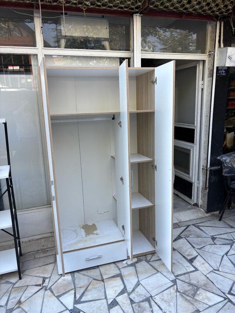 gardirop 3 kapaklı çekmeceli - 2