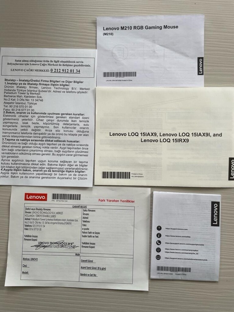 Lenovo LOQ 15IAX9 İ5-12450hx 24 Gb 512 Gb Ssd Nvidia Geforce Rtx 4050 - 10