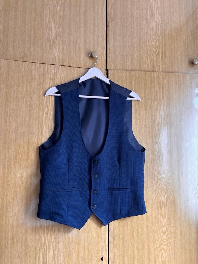 LACİVERT YELEKLİ CEKET - 5
