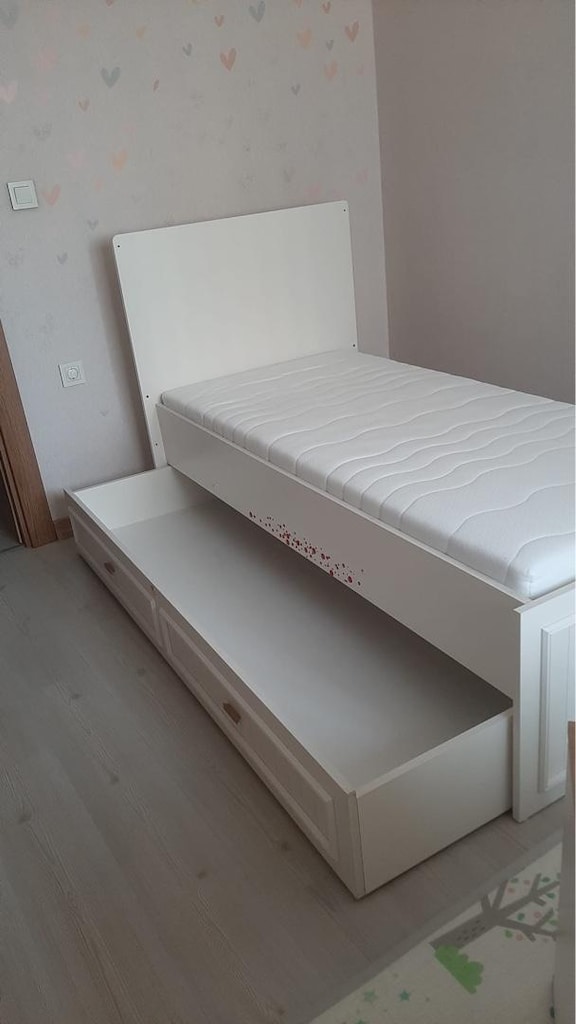Almila Çocuk Odası Karyolası + Yatak | Çekmeceli Model