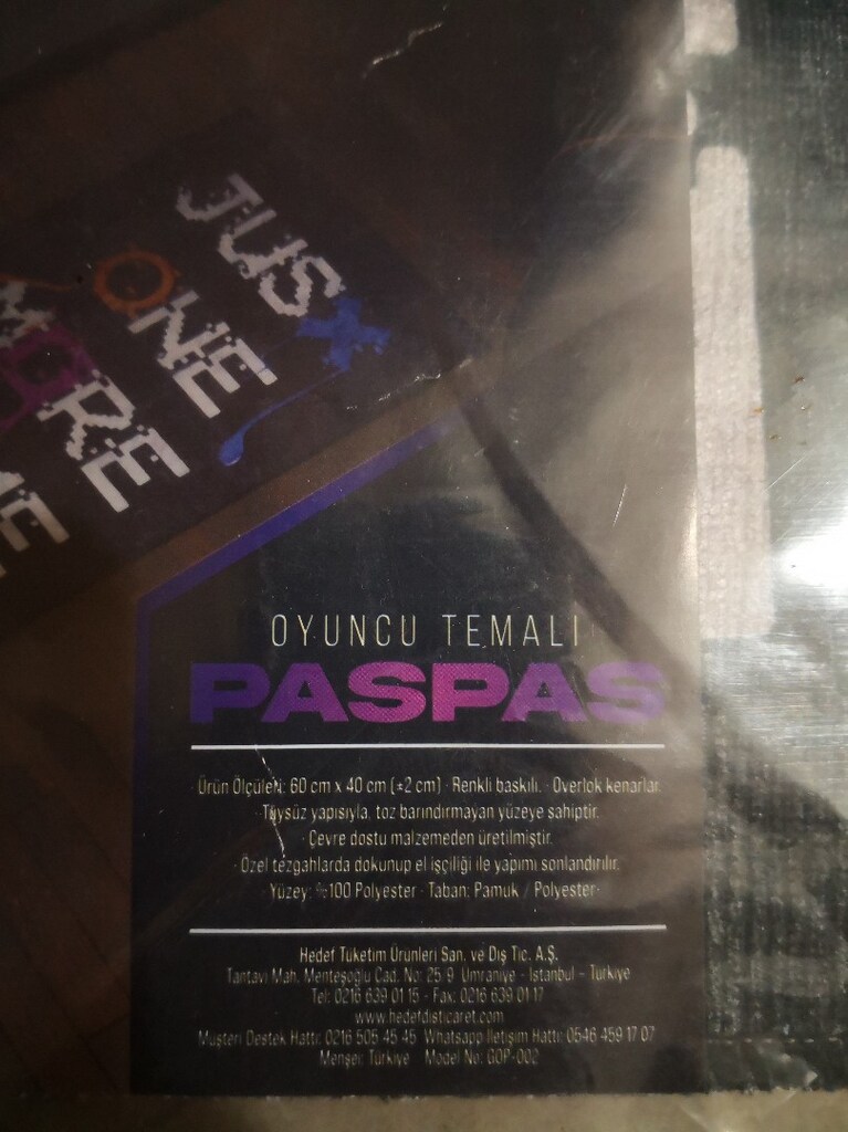 oyuncu paspas 60x40 cm - 3