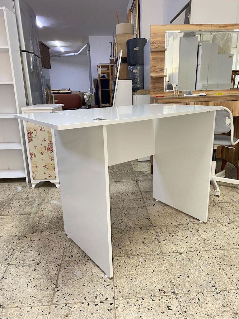 2. EL ÇOK TEMIZ BEYAZ ÇALIŞMA MASASI - 6