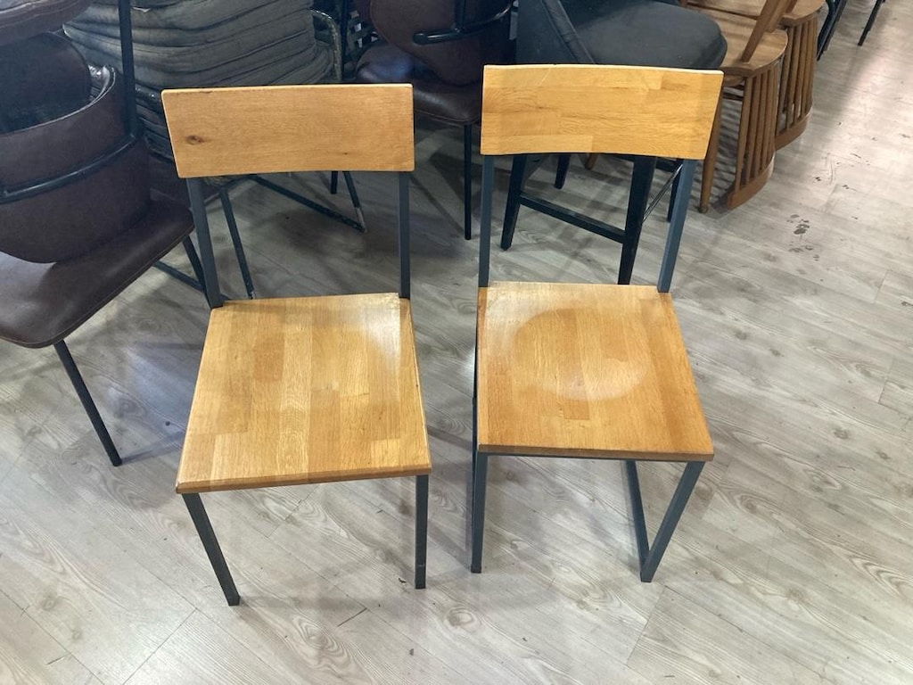 ahşap metal sandalye - 3