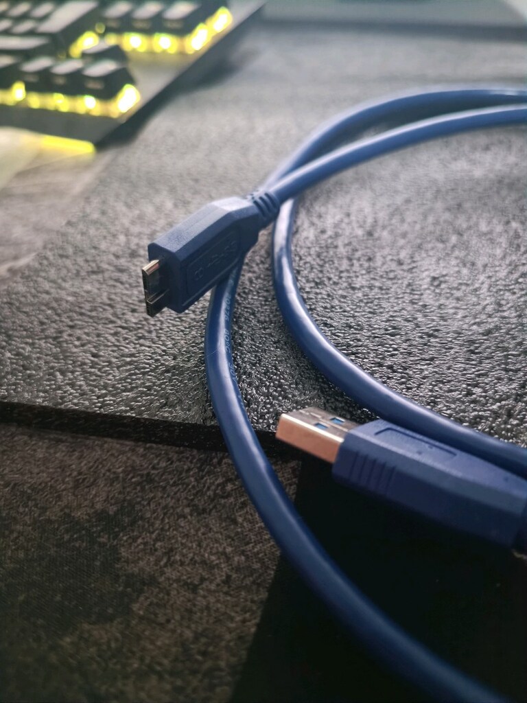 USB3.0 A TO MİCRO B TAŞINABİLİR HARD DİSK VE KAMERA KABLOSU - 2