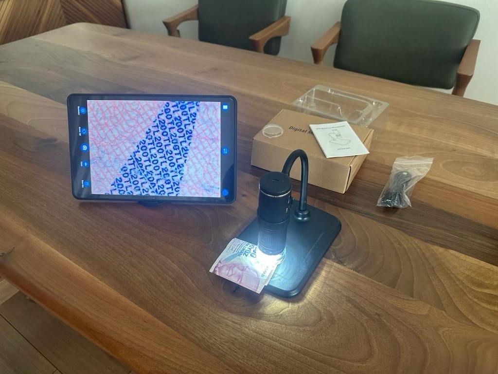 Şarjlı Kablosuz WiFi Dijital Mikroskop 1000X SIFIR - 12