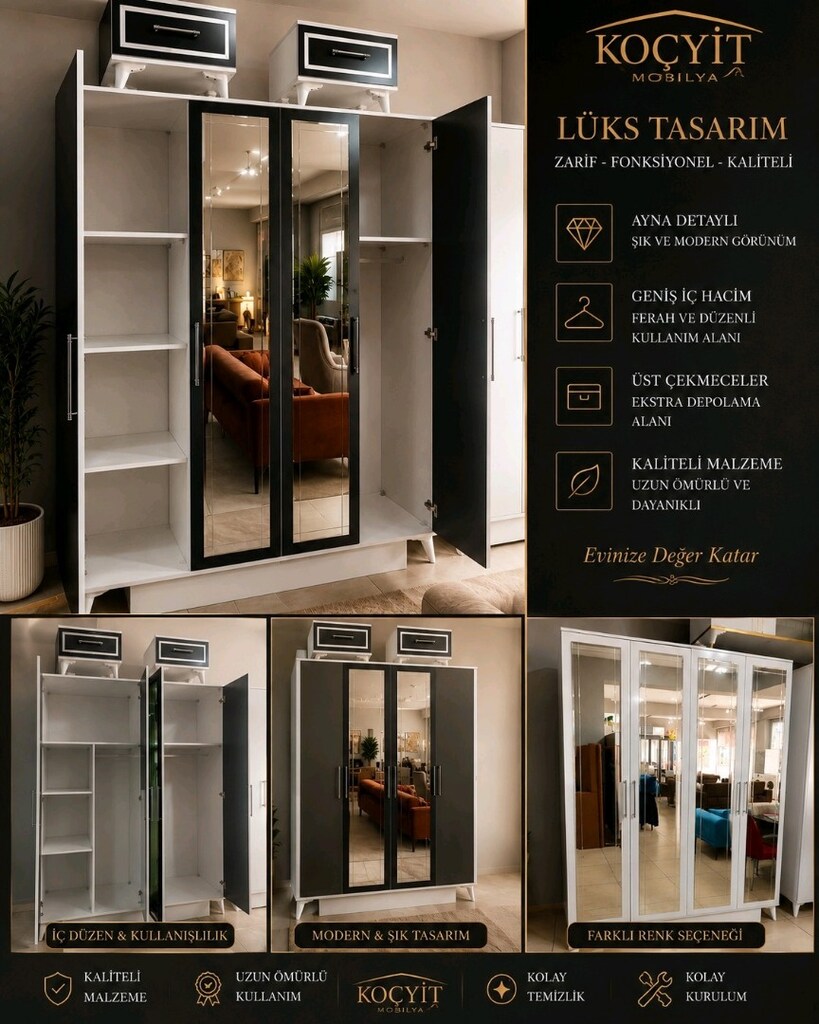 4 KAPALI GARDOLABİ LÜXS+LÜXS - 2