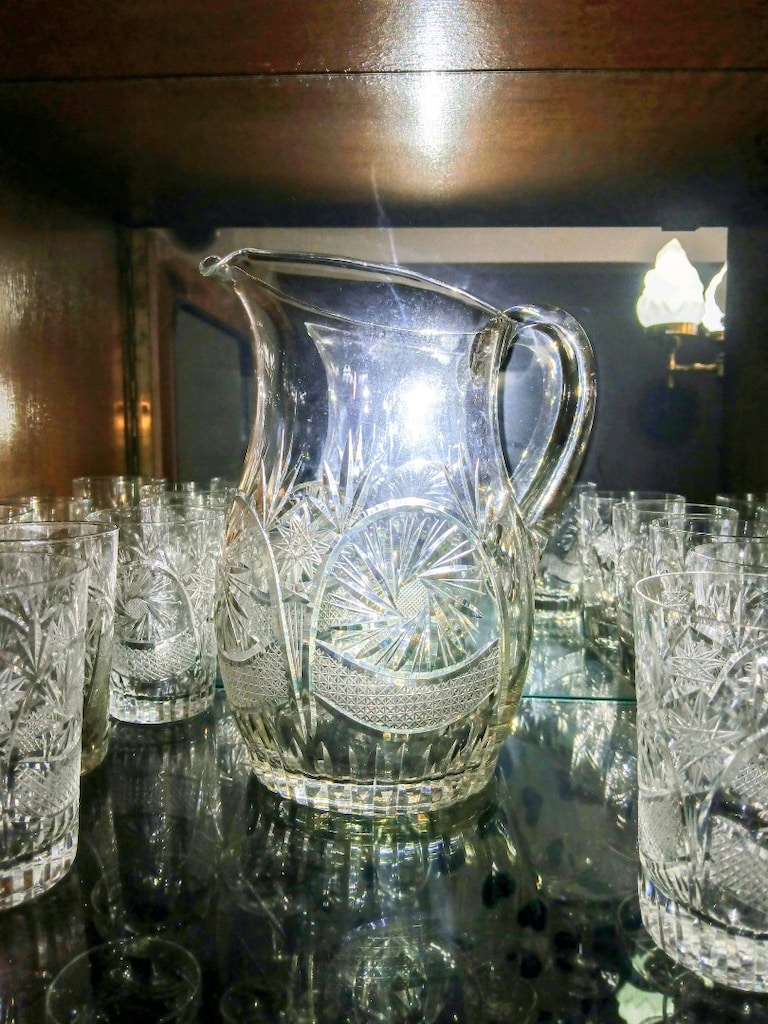 ESKILERDEN KRISTAL SÜRAHI TAKIMI — görsel 4/6