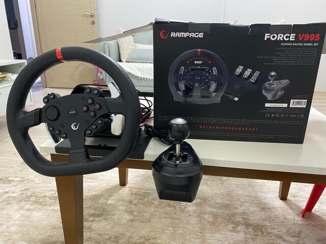 Rampage Force v995 Oyuncu Direksiyon Seti