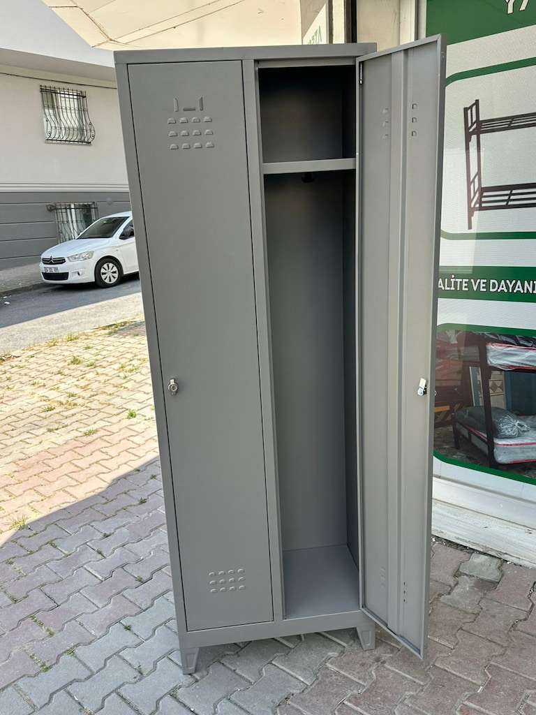 2'Lİ METAL SOYUNMA DOLABI-İŞÇİ GİYSİ DOLABI-ÜCRETSİZ NAKLİYE - 2