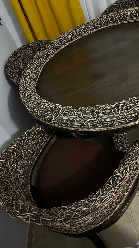 Bambu Rattan Ahşap Balkon Takımı - 3