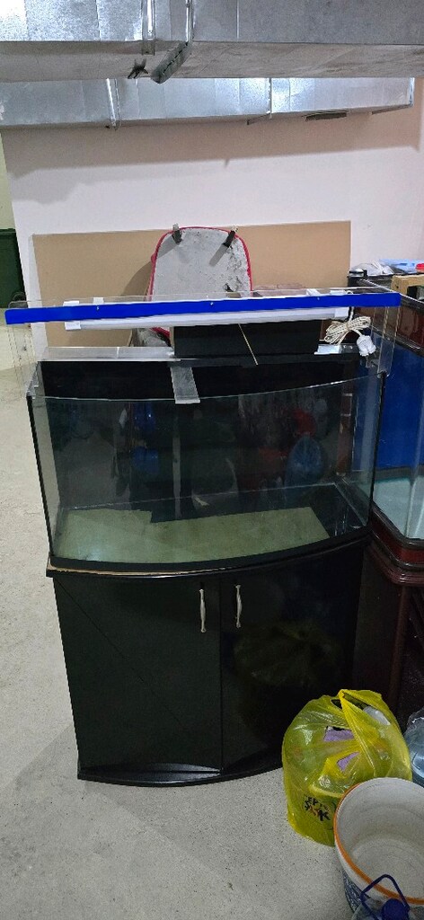 akvaryum ışık ve tepe filtre 80 cm bombeli sehpalı - 16
