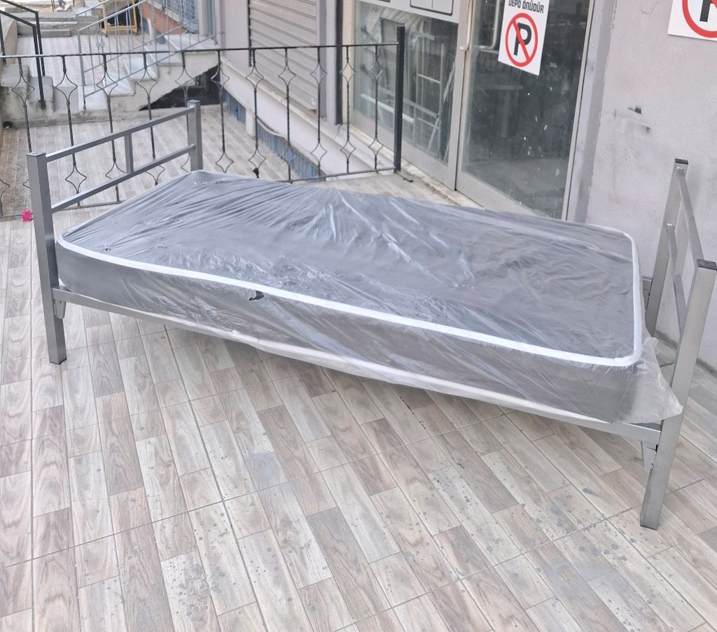 1.5 METAL KARYOLA YATAKLI AYNI GÜN ÜCRETSİZ TESLİMAT - 5