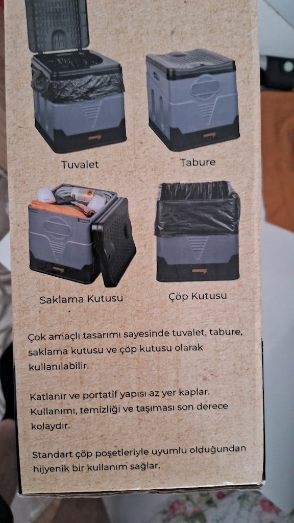 SIFIR KUTUSUNDA Kamp Tuvaleti 4 ütü bir arada - 3