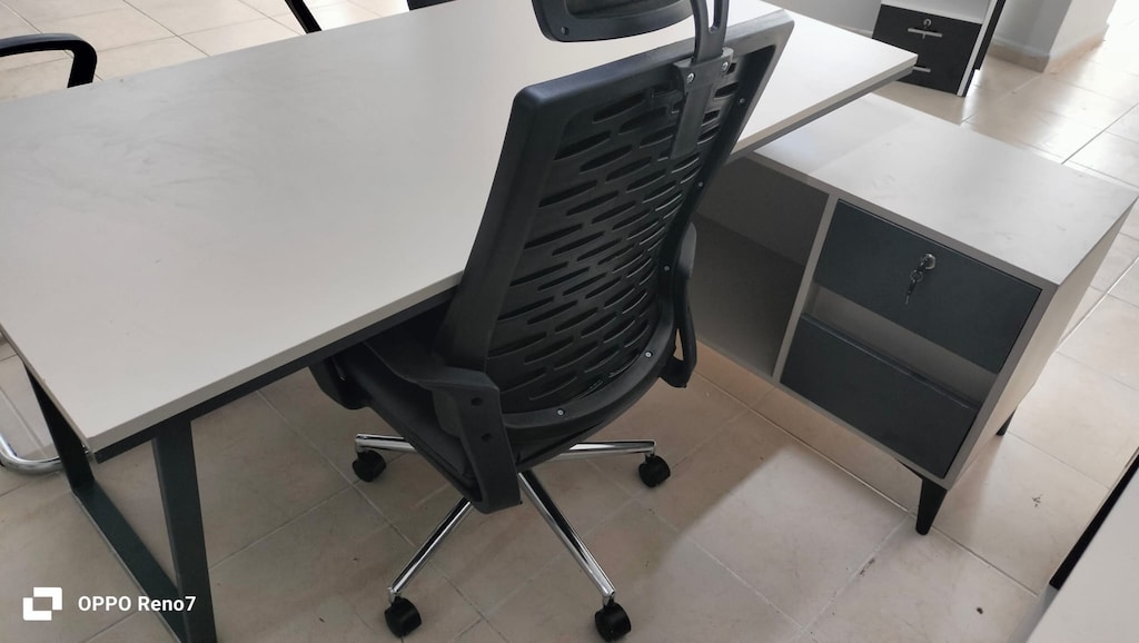 DEKOR BÜRO MOBİLYALARI 160X75 AYTAŞI MAKAM TAKIMI İKİNCİ EL - 5