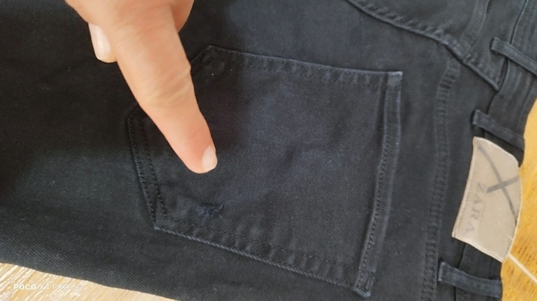 #Zara jeans pantolon..Arkasında ufak kusur..Eni çekilince 41 Boyu 96 - 4