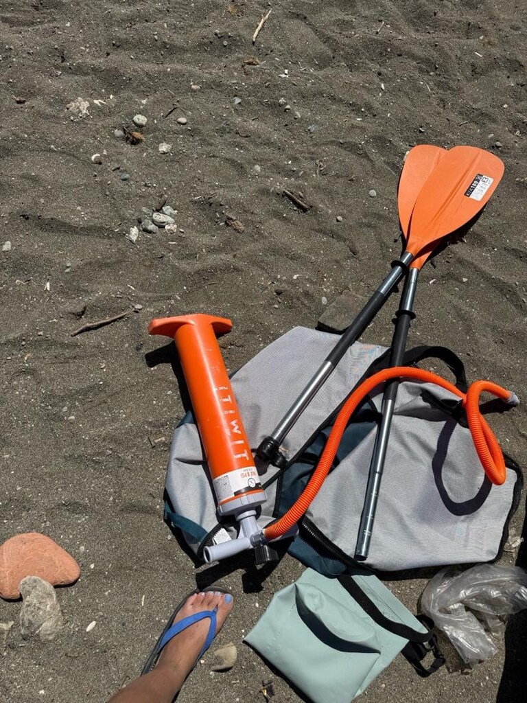 decathlon Kano + kürek+pompa+su geçirmez çanta/kilif - 5