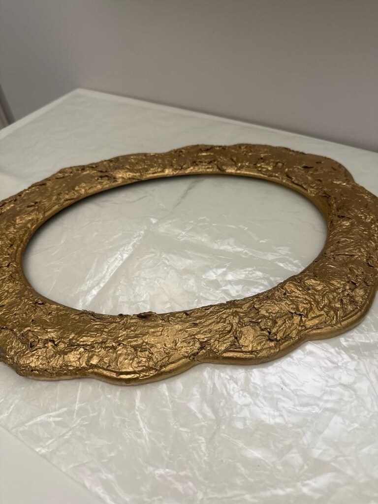 Ahşap kursta yapılmış el emeği 37/27 cm - 9
