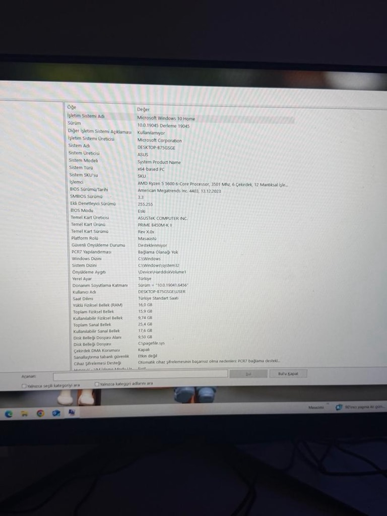RYZEN 5 5600 / RX 6600 8GB / 16GB RAM / 1TB SSD / MSI 180HZ OYUNCU PC - 7