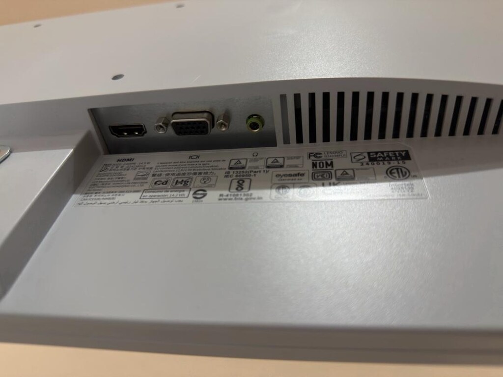 Lenovo L24i-4A 23.8 inç IPS 100Hz Hoparlörlü Monitör - Beyaz - 3