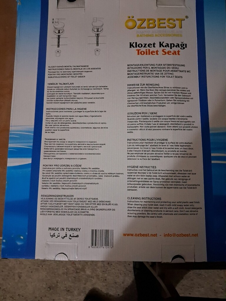 sıfır kutusunda klozet kapağı takımı - 2