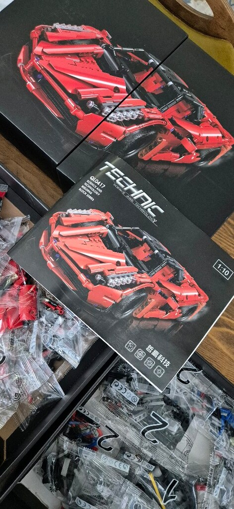 ZheGao 1580 Parça Ferrari Lego 1:10 Büyük Ölçek - 3