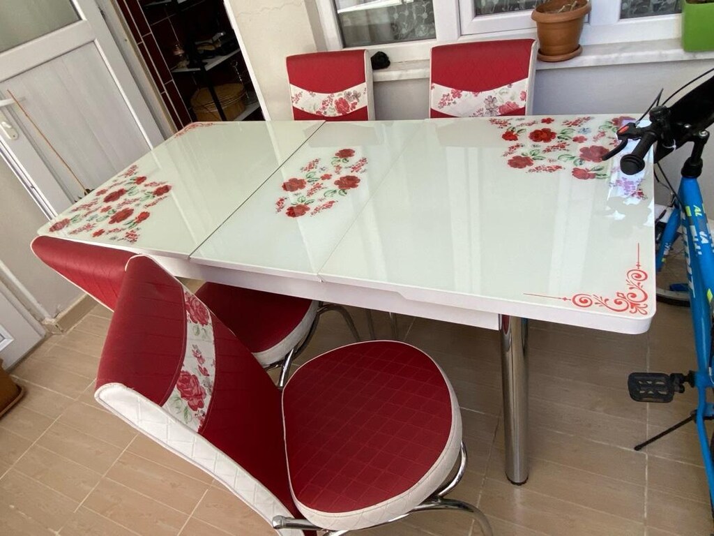 Açılır Kapanır Yemek Masası + Sandalyeler 6 kişilik - 4