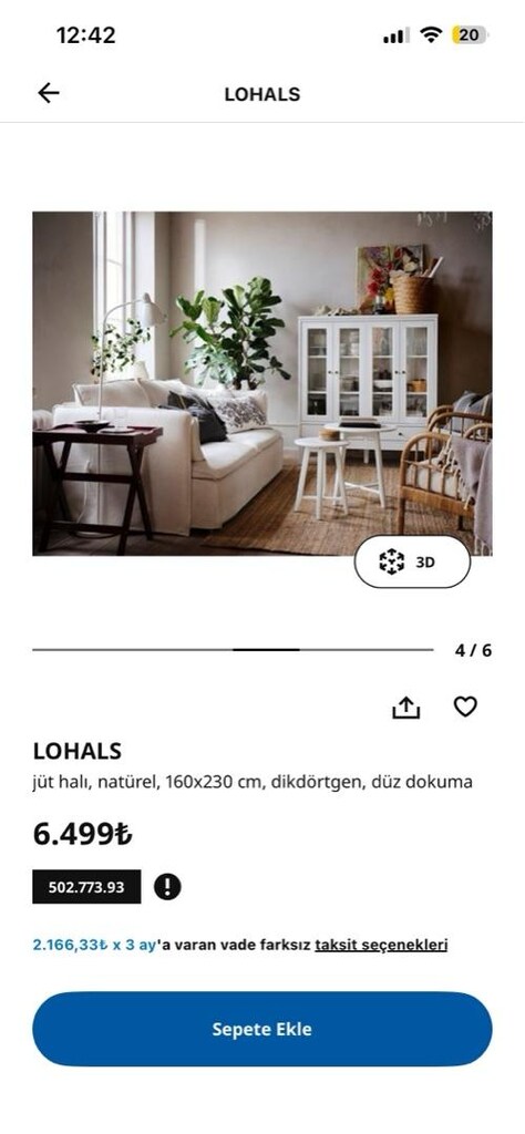 ıkea jüt Halı - 6