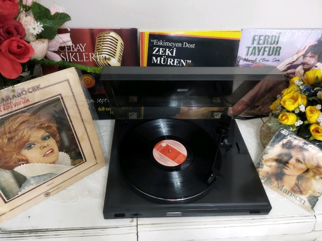 PLAKCALAR STEREO DEK YARİ OTAMATİK DEVİR AYARLİ STRASFORLU TEMİZ FAAL - 6