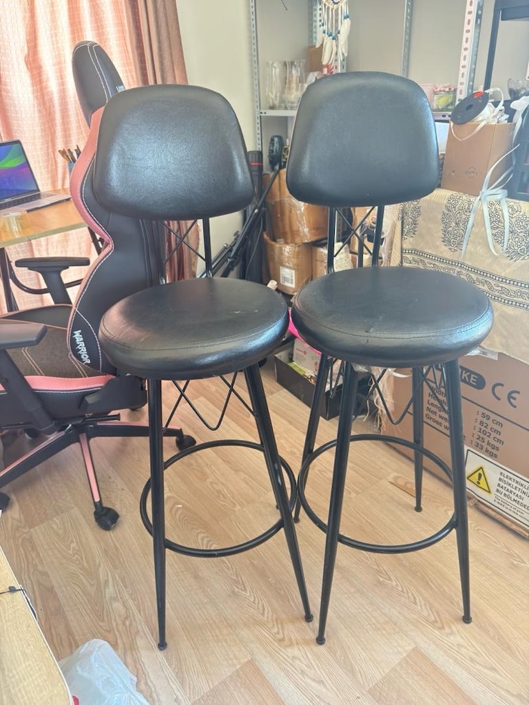 2 adet bar sandalyesi oturum 75 cm yükseklikte - 4