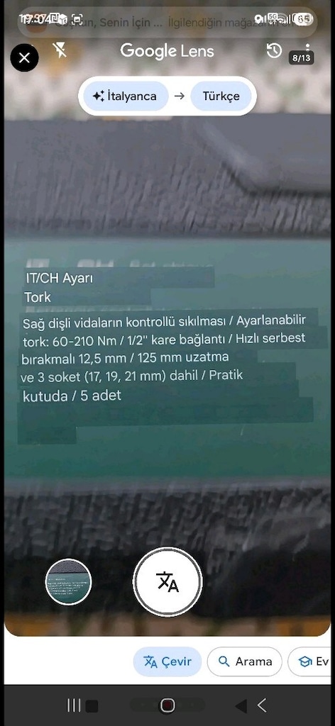 TORK ANAHTARI - 8