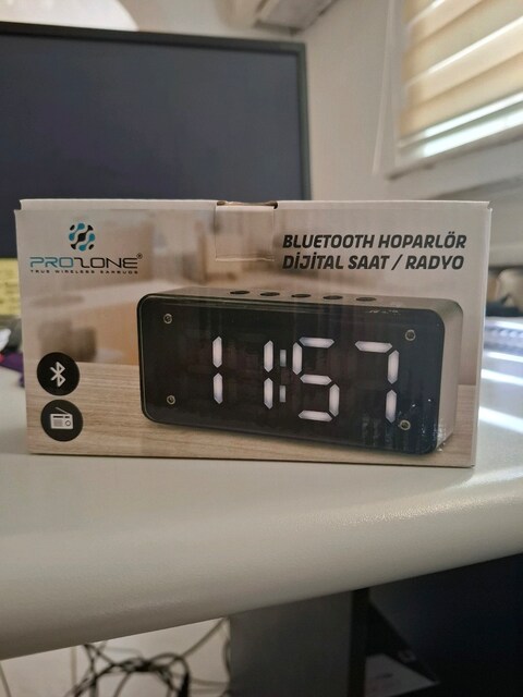 Prozone Bluetooth Hoparlör ve Dijital Saat/Radyo