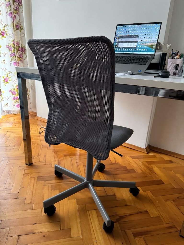 IKEA TOBERGET Gri Çalışma Sandalyesi – Yeni Alındı - 3