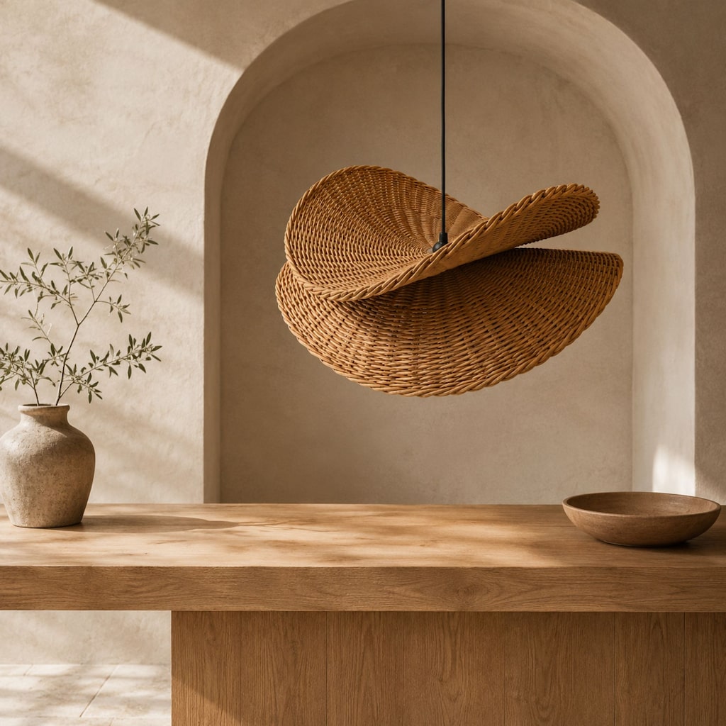 VIVIAN Rattan Avize 45-55 cm – Sıfır - 4