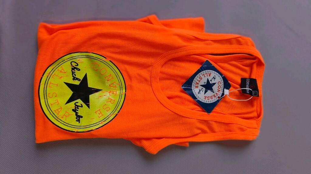 Converse likralı penye askılı tshirt..Yenidir beklemekten ön yazısı - 8