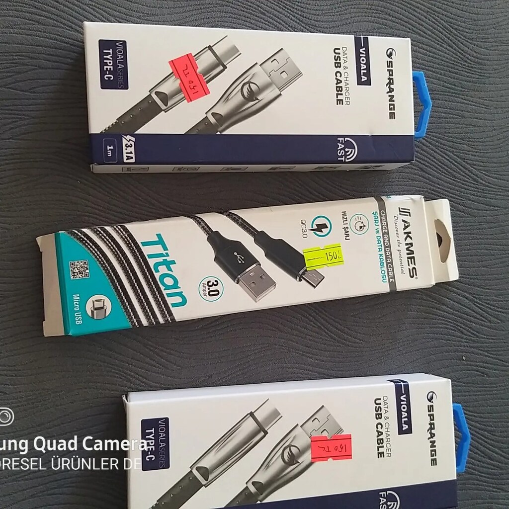 USB C Tipi Kablo ve Micro USB Hızlı Şarj Ve - 4