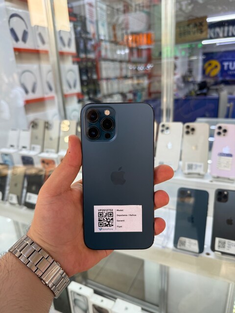-UHUT ELEKTRONİK-İPHONE 12 PRO MAX 128GB PİL%71 MAVİ TR!