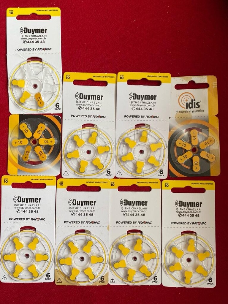 Kulaklık Pili 10 Numara Hepsi 500 TL