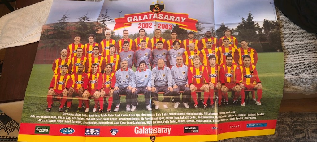 Galatasaray 2002-2003 Sezonu Takım Posteri Koleksiyonluk