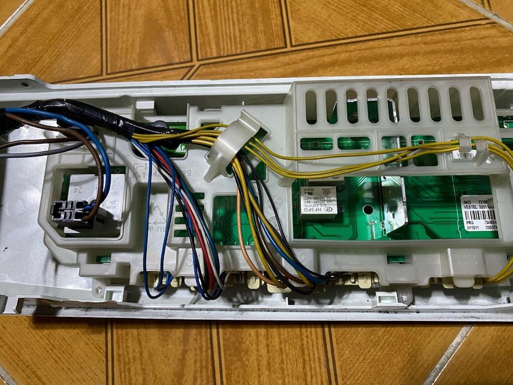regal rcm 1008t çamaşır makinası orjinal ön panel elektronik kart - 4