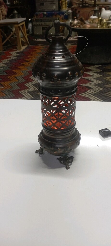 antika bakır mumluk - 4