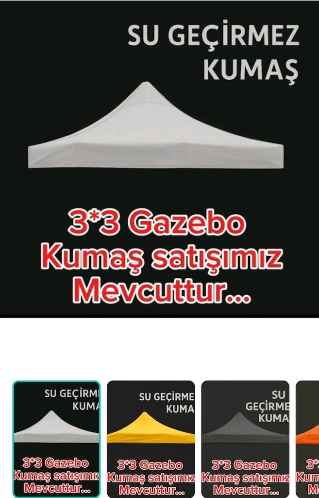 Gazebo 3*3 çardak bezi - 6
