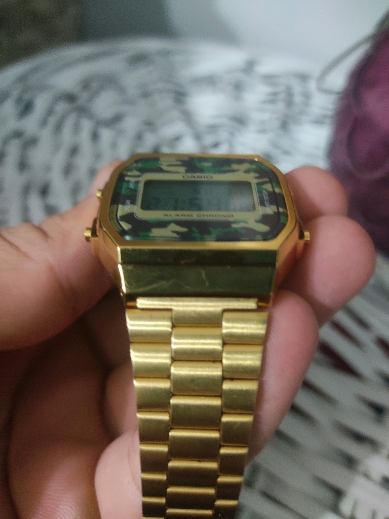 Orjinal CASIO A168WEGC Electroluminescence Saat - 11