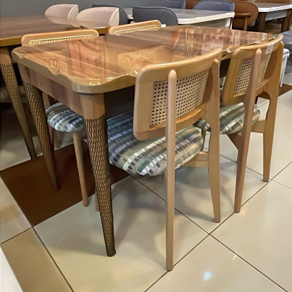 70x110 High Gloss Masa Takımı – 4 Zion Sandalye - 3