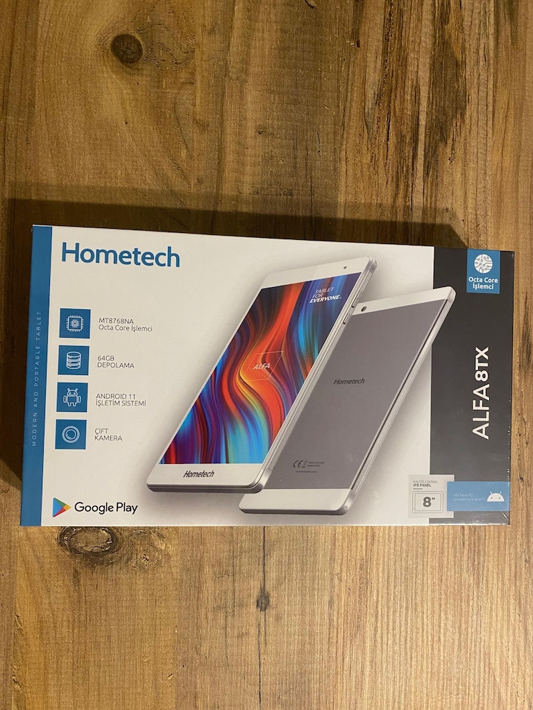 Sıfır, Kapalı Kutu, Hometech Alfa 8TX Tablet - 8 İnç - 2