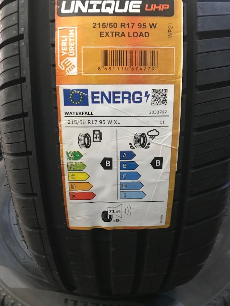 215/50r 17 Ebat Sıfır Yaz Lastiği Yerli Üretim - 3