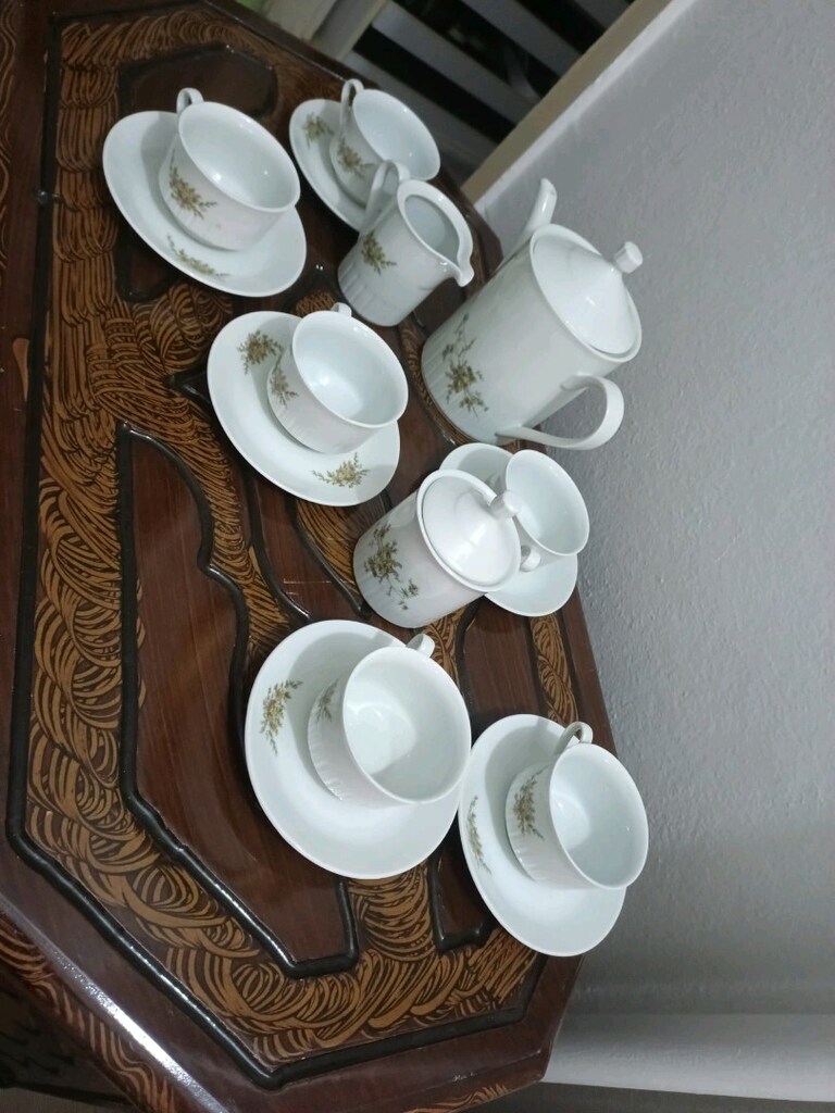 Antika porselen çay takımı - 3