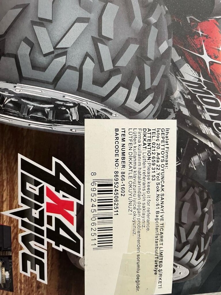 GEPETTOYS 866-1602 KUMANDALI BRUSLESS ARABA 4x4 70 km hız yapıyor - 5