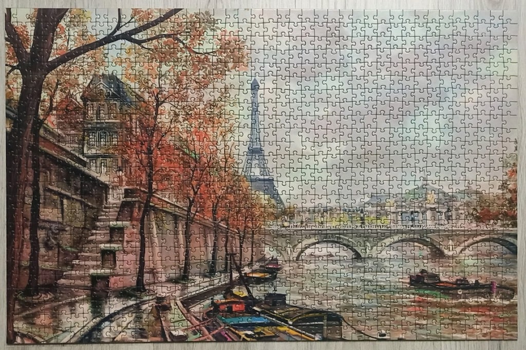 Arlası Bantlı Yapılmış Puzzle - 17