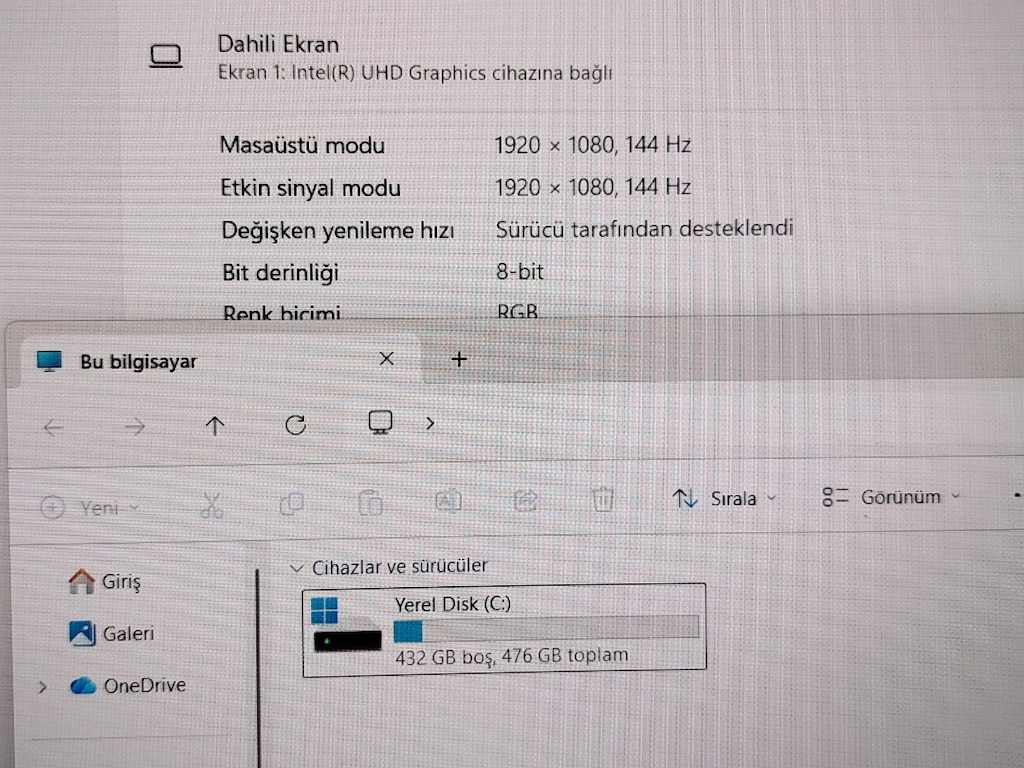 1 YİL GARANTİLİ MONSTER İ5 12.NESİL 16GB RAM 512GB SSD RTX 4050 6GB EK - 5
