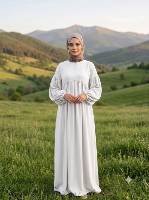 Zarafet elbise (beyaz)